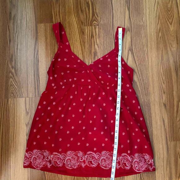 Faded Glory Tops - Women’s Faded Glory Size Medium (8-10) Red Handcuff Tank Spaghetti Strap